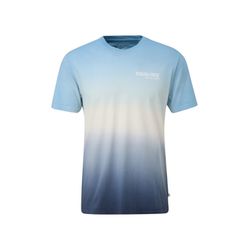 Q/S designed by Cotton shirt with gradient  - blue (51V0)