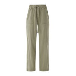 Q/S designed by Regular: Linen mix pants   - green (7807)