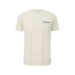 Q/S designed by T-shirt en coton avec imprimé graphique  - beige (80D0)