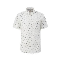 s.Oliver Red Label Short-sleeved shirt in stretch cotton - white (01A1)