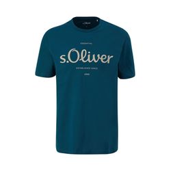 s.Oliver Red Label T-shirt with a logo print  - blue (69D1)