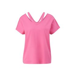 s.Oliver Red Label Cotton shirt with cut outs - pink (4426)