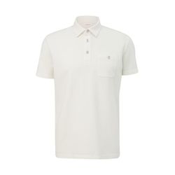 s.Oliver Red Label Cotton piqué polo shirt - white (0120)