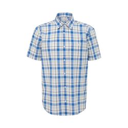 s.Oliver Red Label Cotton plaid shirt  - blue (58N2)