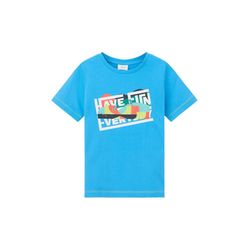 s.Oliver Red Label T-shirt with print - blue (6431)