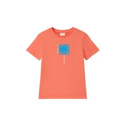 s.Oliver Red Label T-shirt with front print  - orange (2350)