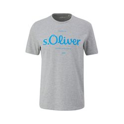 s.Oliver Red Label T-shirt with a logo print  - gray (91D1)