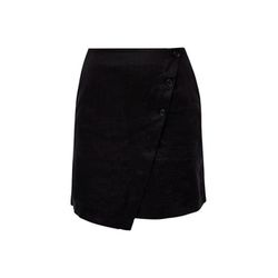 s.Oliver Red Label Short linen wrap skirt - black (9999)