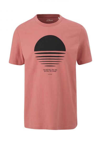 s.Oliver Red Label T-Shirt aus reiner Baumwolle - orange (20D1)