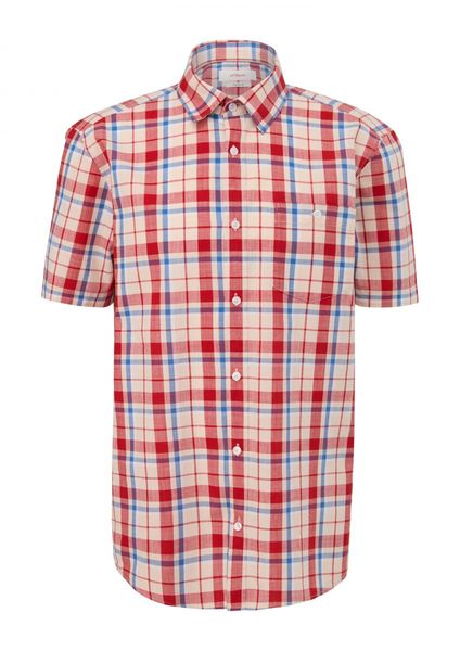 s.Oliver Red Label Cotton plaid shirt  - red (30N2)