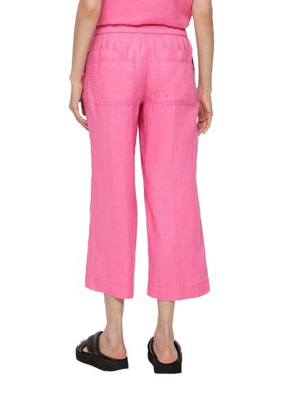 s.Oliver Red Label Relaxed : pantalon avec imprimé allover - rose (4426)