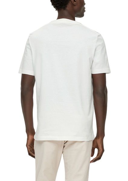 s.Oliver Red Label T-Shirt aus reiner Baumwolle - weiß (01D2)