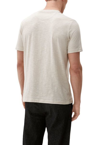 s.Oliver Red Label T-Shirt mit Henleyausschnitt - weiß (01W2)