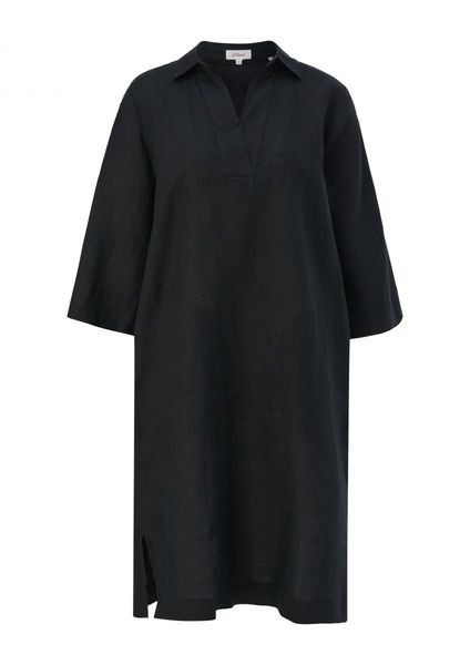 s.Oliver Red Label Linen shirt dress - black (9999)
