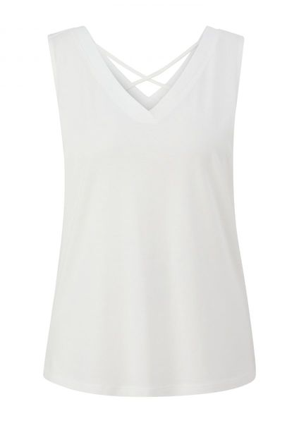 s.Oliver Red Label Modal mix top - white (0210)