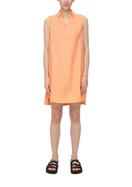 s.Oliver Red Label Linen dress with V-neck   - orange (2115)