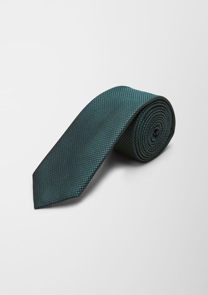 s.Oliver Red Label Cravate en soie mélangée - vert (7955)