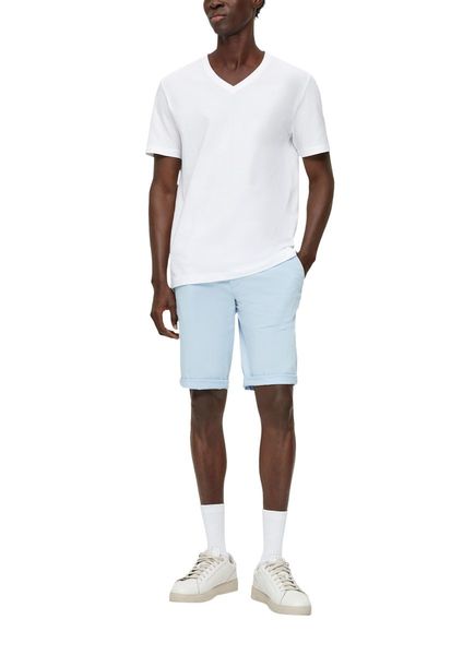 s.Oliver Red Label Austin: cotton stretch bermuda shorts - blue (5070)