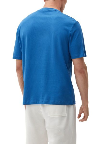 s.Oliver Red Label Baumwollshirt mit Frontprint  - blau (54D2)