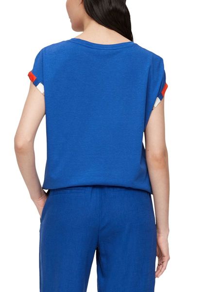 s.Oliver Red Label T-shirt en mélange de tissus  - bleu (56G3)