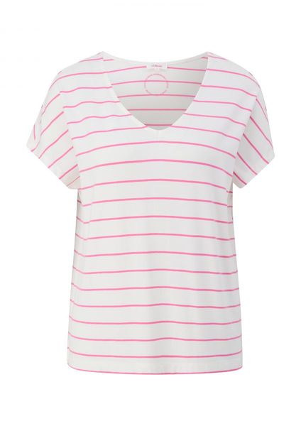 s.Oliver Red Label T-Shirt aus Viskosestretch   - pink (44G0)