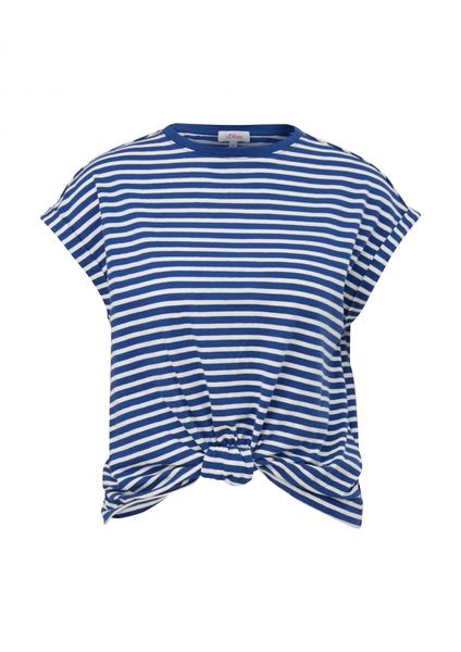 s.Oliver Red Label T-Shirt avec nœud - bleu (56G4)