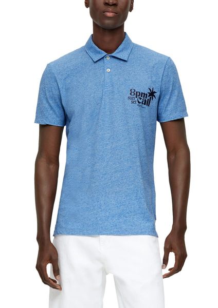 s.Oliver Red Label Polo chiné   - bleu (54D1)