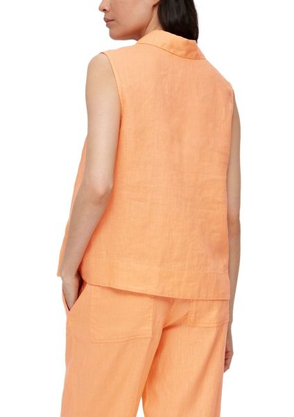 s.Oliver Red Label Linen sleeveless blouse - orange (2115)