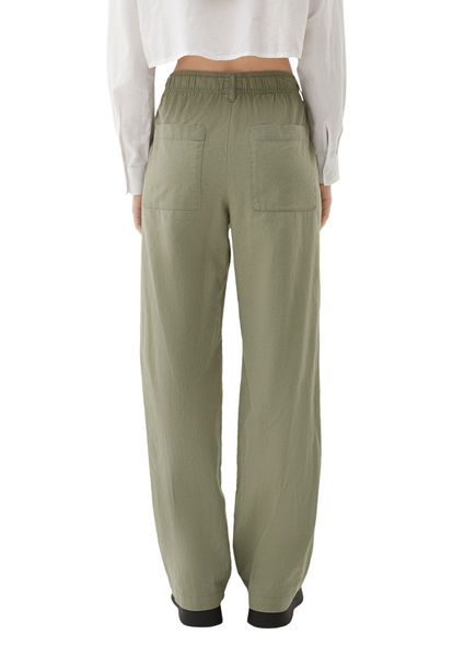 Q/S designed by Regular: Linen mix pants   - green (7807)