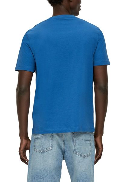 s.Oliver Red Label T-shirt en pur coton - bleu (5427)