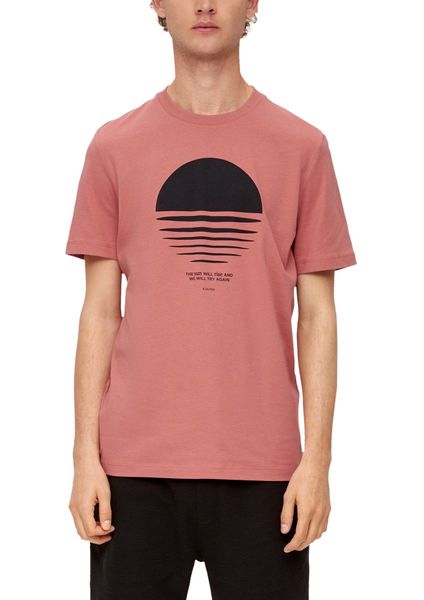 s.Oliver Red Label T-Shirt aus reiner Baumwolle - orange (20D1)