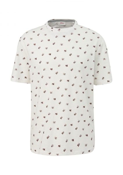 s.Oliver Red Label T-shirt avec impression allover   - blanc (01A1)