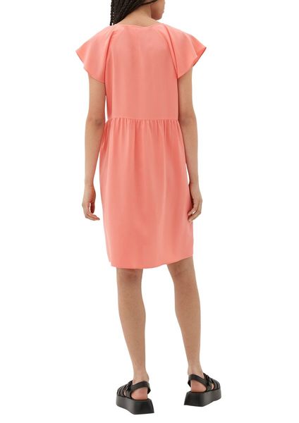 Q/S designed by Short viscose dress  - pink (4281)