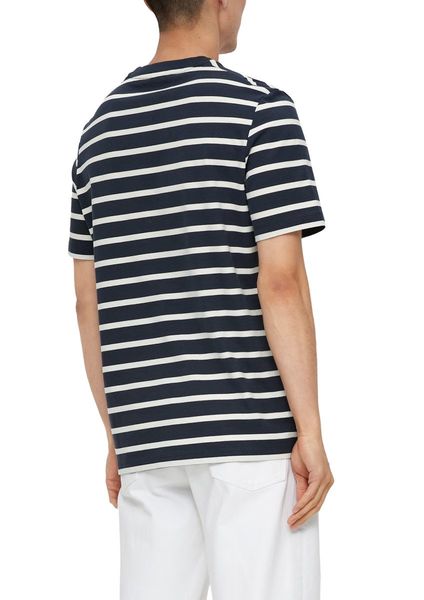 s.Oliver Red Label T-Shirt aus Baumwolle  - weiß/blau (59G6)