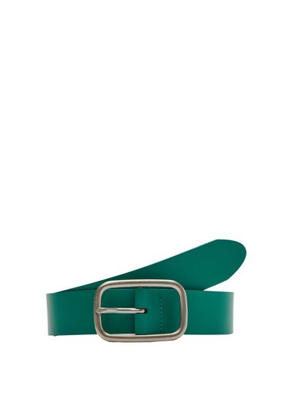 s.Oliver Red Label Leather belt with a pin buckle  - green (7646)