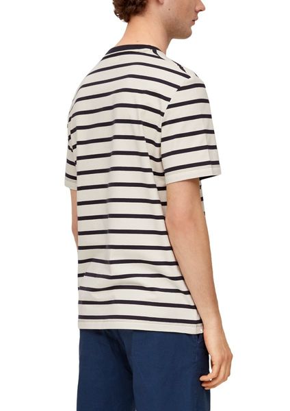 s.Oliver Red Label T-Shirt aus Baumwolle  - blau/weiß (59G7)