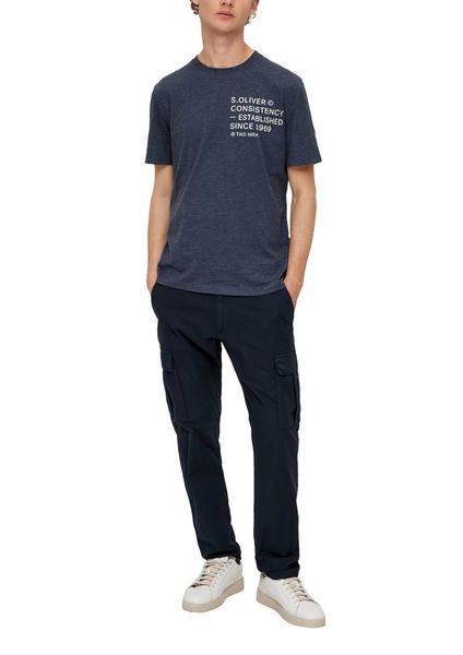 s.Oliver Red Label T-Shirt mit Frontprint - blau (59W2)