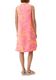 s.Oliver Red Label Leinenkleid mit V-Ausschnitt   - pink/orange (44A3)