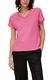 s.Oliver Red Label Baumwollshirt mit Cut Outs - pink (4426)
