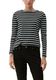 s.Oliver Red Label Striped long sleeve jersey top - black (99G2)
