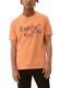 Q/S designed by T-Shirt mit Schriftprint - orange (24D0)