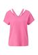 s.Oliver Red Label T-shirt en coton avec découpes - rose (4426)