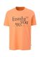 Q/S designed by T-Shirt mit Schriftprint - orange (24D0)