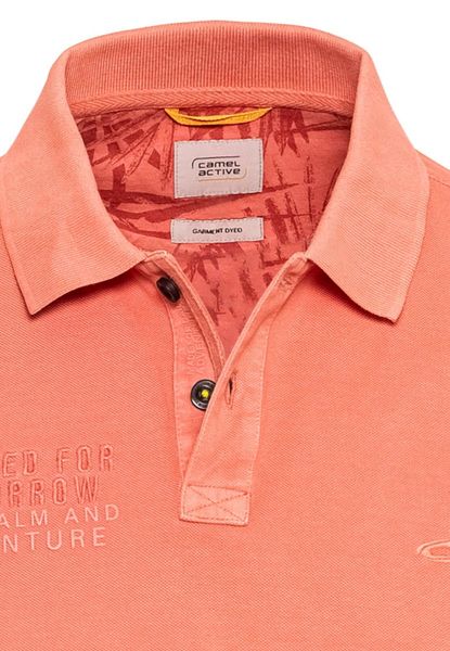 Camel active Piqué polo shirt from pure cotton - red (53)
