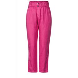 Street One Pantalon en lin loose fit - rose (14507)
