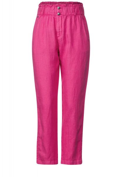 Street One Linen Loose Fit Pants - pink (14507)
