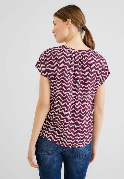 Street One Shirt blouse with print - red (34886)