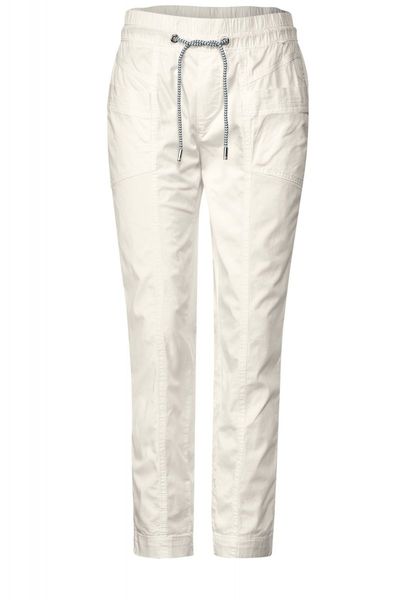 Street One Pantalon Loose Fit - Style Bonny - blanc (10108)