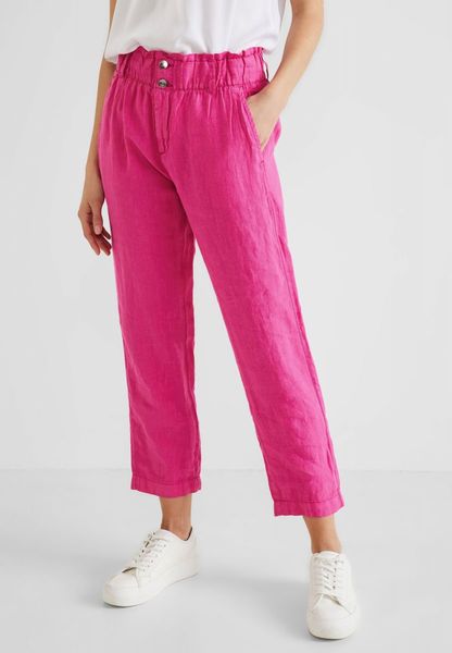 Street One Linen Loose Fit Pants - pink (14507)
