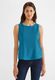 Street One Material mix top - blue (14718)